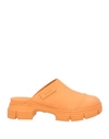 Ganni Woman Mules & Clogs Orange Size 6 Rubber