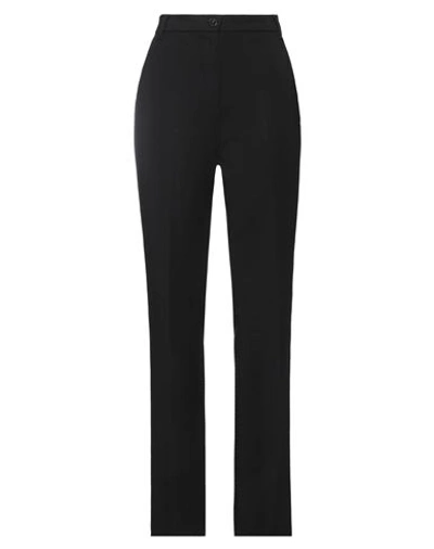 Emme By Marella Woman Pants Black Size 00 Polyester, Viscose, Elastane In Black