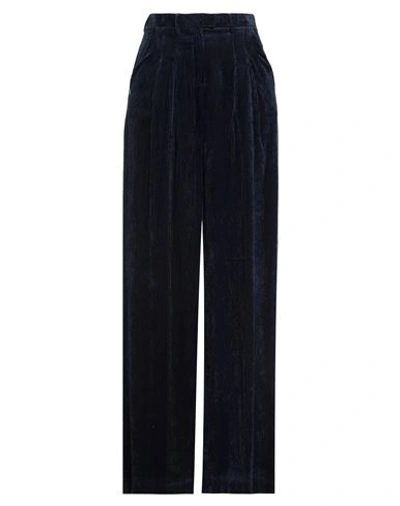 Manila Grace Woman Pants Midnight Blue Size 2 Viscose, Polyamide In Blue