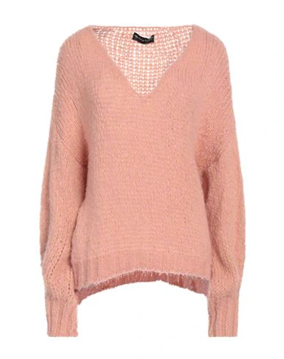 Vanessa Scott Woman Sweater Light Pink Size Onesize Acrylic, Polyamide, Wool, Mohair Wool