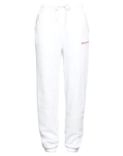 Gaïa Gaïa Woman Pants White Size M Cotton