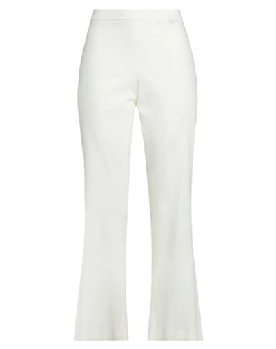 Federica Tosi Woman Pants Ivory Size 8 Viscose, Wool, Elastane In White