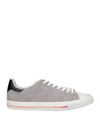Hidnander Man Sneakers Grey Size 10 Textile Fibers, Soft Leather In Grey