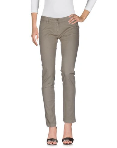 Merci .., Woman Jeans Khaki Size 2 Cotton, Elastane In Beige