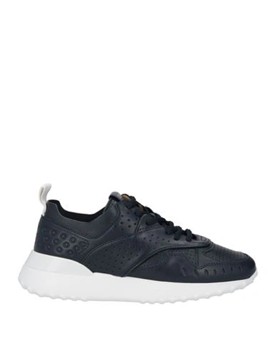 Tod's Woman Sneakers Midnight Blue Size 7.5 Soft Leather