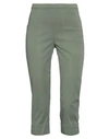 Rossopuro Woman Pants Military Green Size 6 Cotton, Elastane