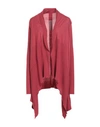 Rick Owens Woman Cardigan Brick Red Size M Virgin Wool