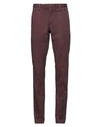 At.p.co At. P.co Man Pants Burgundy Size 30 Cotton, Elastane In Red