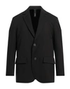 Hevo Hevò Man Blazer Black Size 36 Virgin Wool, Polyester, Elastane