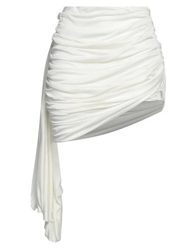 Andreädamo Andreādamo Woman Mini Skirt White Size M Viscose