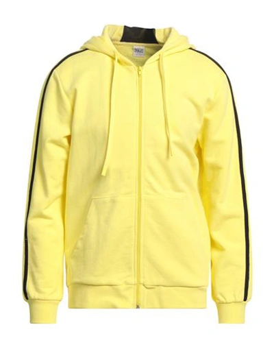 Everlast Man Sweatshirt Yellow Size L Cotton, Elastane