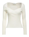 Maria Vittoria Paolillo Mvp Woman Sweater Ivory Size 6 Viscose, Polyester In White