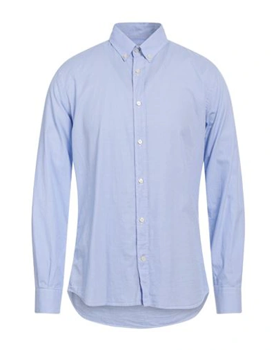 Brooksfield Man Shirt Sky Blue Size 17 Cotton