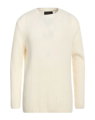 Officina 36 Man Sweater Ivory Size Xl Wool, Polyamide In White