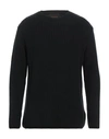 Officina 36 Man Sweater Black Size Xl Wool, Polyamide