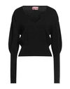 Pink Memories Woman Sweater Black Size 8 Viscose, Polyester, Polyamide