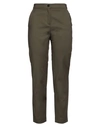 Nenette Woman Pants Military Green Size 8 Viscose, Polyamide, Elastane In Green