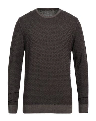 Jeordie's Man Sweater Taupe Size Xl Merino Wool In Grey