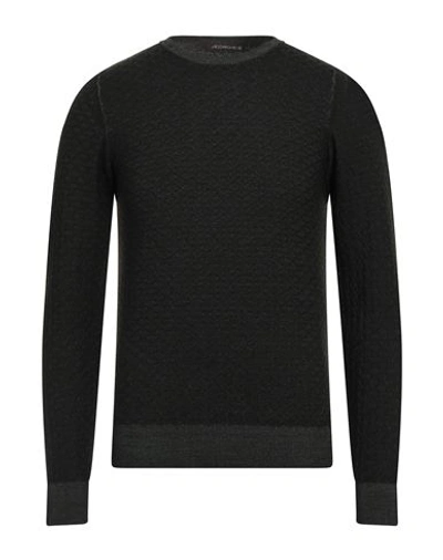 Jeordie's Man Sweater Dark Green Size Xl Merino Wool In Green