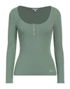 Guess Woman T-shirt Military Green Size S Viscose, Lycra