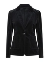 19.70 Nineteen Seventy Woman Blazer Midnight Blue Size 8 Cotton, Modal, Elastane