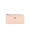Longchamp Woman Wallet Light Pink Size - Lambskin, Cowhide