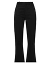 Tela Woman Pants Black Size 10 Polyester, Virgin Wool, Elastane