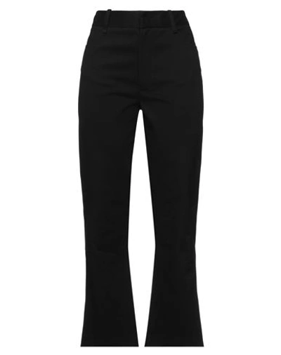 Tela Woman Pants Black Size 6 Polyester, Virgin Wool, Elastane