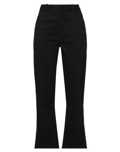 Tela Woman Pants Black Size 10 Polyester, Virgin Wool, Elastane In Black