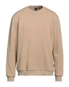 Only & Sons Man Sweatshirt Camel Size L Cotton, Polyester In Beige