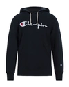 Champion Man Sweatshirt Midnight Blue Size M Cotton, Polyester