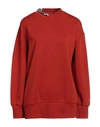 Stella Mccartney Woman Sweatshirt Rust Size 4-6 Cotton In Red
