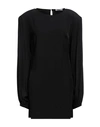 Maria Vittoria Paolillo Mvp Woman Mini Dress Black Size 8 Acetate, Viscose