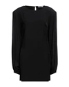 Maria Vittoria Paolillo Mvp Woman Mini Dress Black Size 6 Acetate, Viscose