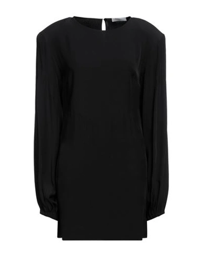 Maria Vittoria Paolillo Mvp Woman Mini Dress Black Size 6 Acetate, Viscose