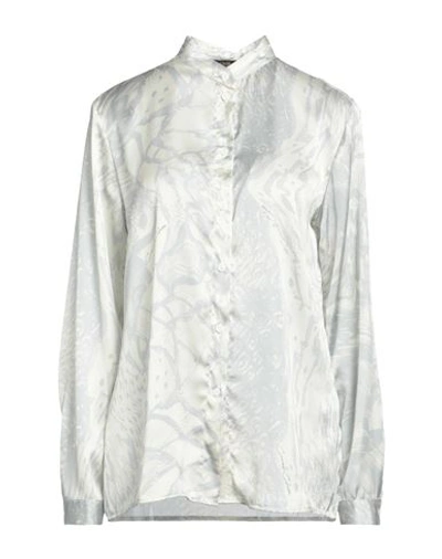 Cavalli Class Woman Shirt Ivory Size L Viscose In White