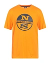 North Sails Man Sweatshirt Orange Size Xxl Cotton