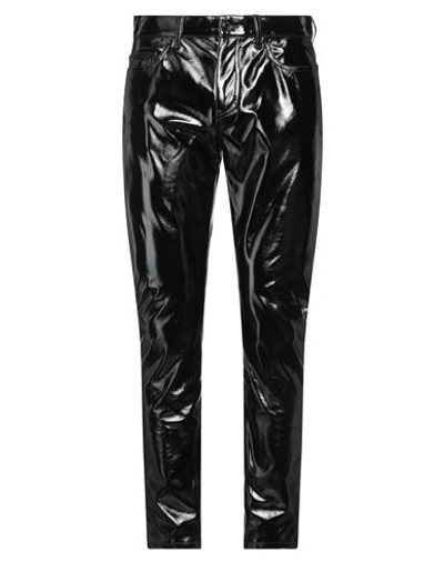 Saint Laurent Skinny 5 Pocket Cropped Pant In Black