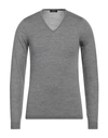 Seventy Sergio Tegon Man Sweater Grey Size S Virgin Wool