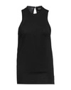 Alpha Studio Woman Top Black Size 8 Wool In Black