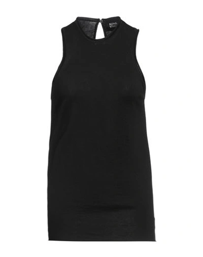 Alpha Studio Woman Top Black Size 8 Wool