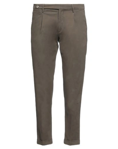 Michael Coal Man Pants Military Green Size 30 Cotton, Elastane In Green