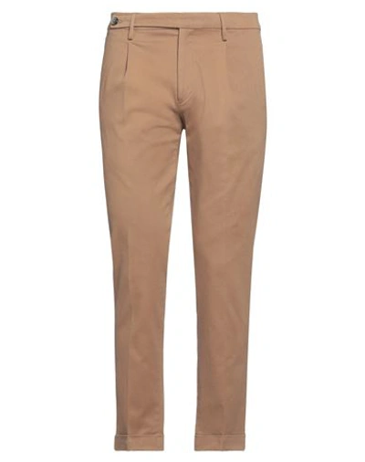 Michael Coal Man Pants Camel Size 35 Cotton, Elastane In Beige