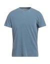 Majestic Filatures Man T-shirt Slate Blue Size L Cotton