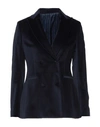 Mp Massimo Piombo Woman Suit Jacket Midnight Blue Size 3 Cotton