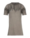 Masnada Man T-shirt Khaki Size 38 Cotton In Beige