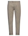 Bulgarini Man Pants Dove Grey Size 32 Cotton, Elastane
