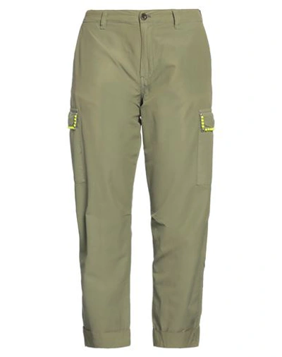 Mason's Woman Cropped Pants Military Green Size 8 Cotton, Polyamide