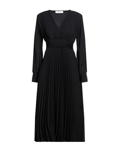 Kaos Woman Midi Dress Black Size 4 Polyester