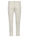 Exigo Man Pants Light Grey Size 40 Cotton, Elastane